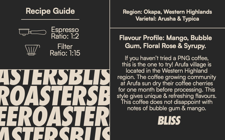 Single Origin - Papua New Guinea Arufa